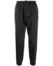 Dsquared2 elasticated-waist wool tapered trousers - Black