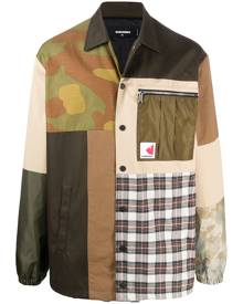 Dsquared2 patchwork shirt jacket - Green