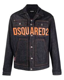 Dsquared2 logo-print denim jacket - Blue