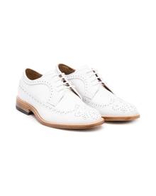 Gallucci Kids round-toe lace-up brogues - White