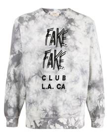 Fred Segal graphic-print tie-dye sweatshirt - Grey