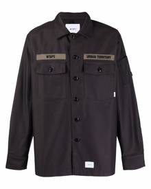 WTAPS military-style long-sleeve shirt - Black