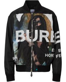 Burberry mermaid-print bomber jacket - Black