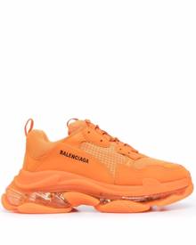 Balenciaga Triple S transparent-sole sneakers - Orange