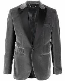 Philipp Plein Lord Fit velvet blazer - Grey