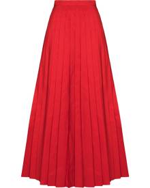 Valentino pleated midi skirt - Red
