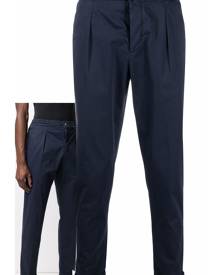 Kiton pleated tapered trousers - Blue