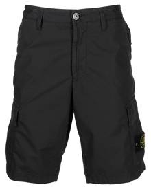 Stone Island knee-length logo-patch shorts - Black