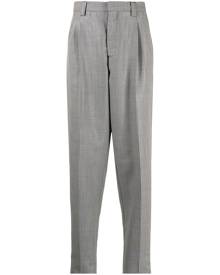 Emporio Armani checked tapered trousers - Grey