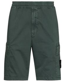 Stone Island logo-patch cargo shorts - Green