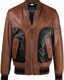 Billionaire leather bomber jacket - Brown