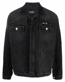 Raf Simons text-print denim jacket - Black