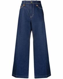 Versace Jeans Couture wide-leg denim jeans - Blue