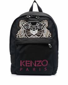 Kenzo tiger-motif embroidered backpack - Black