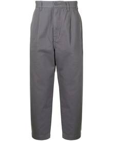 izzue high-waisted tapered trousers - Grey