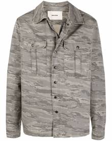 Zadig&Voltaire Bertie camouflage-print shirt jacket - Grey