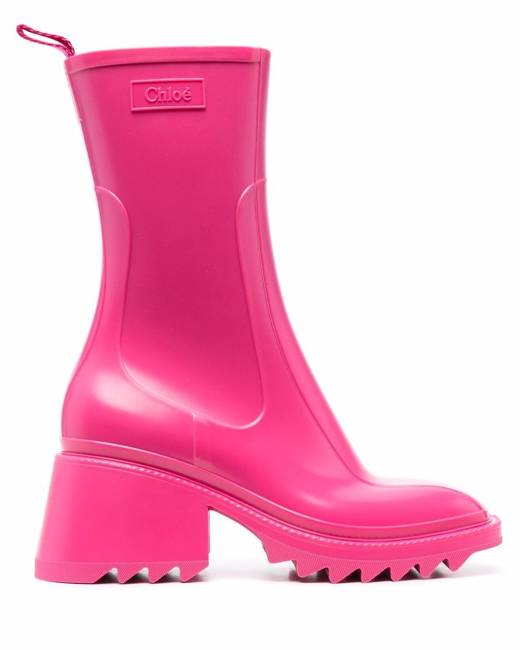 hot pink rain boots womens