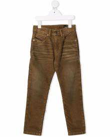 Diesel Kids corduroy slim-fit trousers - Brown
