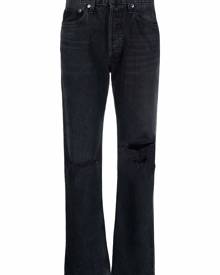 AGOLDE ripped-detail denim jeans - Black