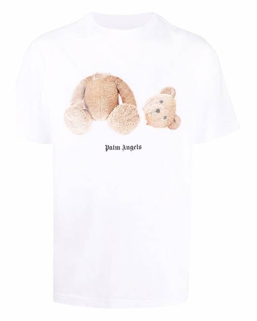 palm angels white t shirt mens