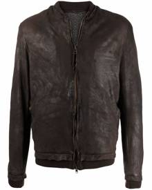 Salvatore Santoro leather bomber jacket - Brown