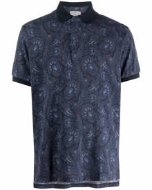 ETRO paisley print polo shirt - Blue