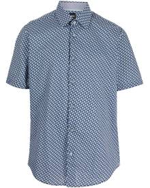 BOSS all-over graphic print shirt - Blue