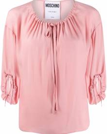 Moschino tie-front blouse - Pink