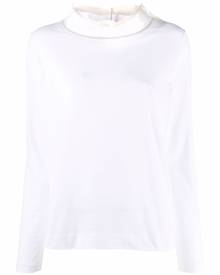 Fabiana Filippi tulle-detail blouse - White