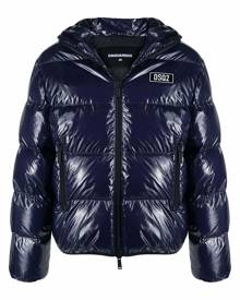 Dsquared2 glossy puffer jacket - Blue