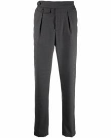 Eleventy high-waisted tapered trousers - Grey