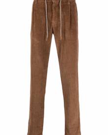 Eleventy drawstring corduroy trousers - Brown