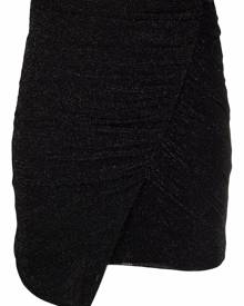 IRO ruched asymmetric skirt - Black