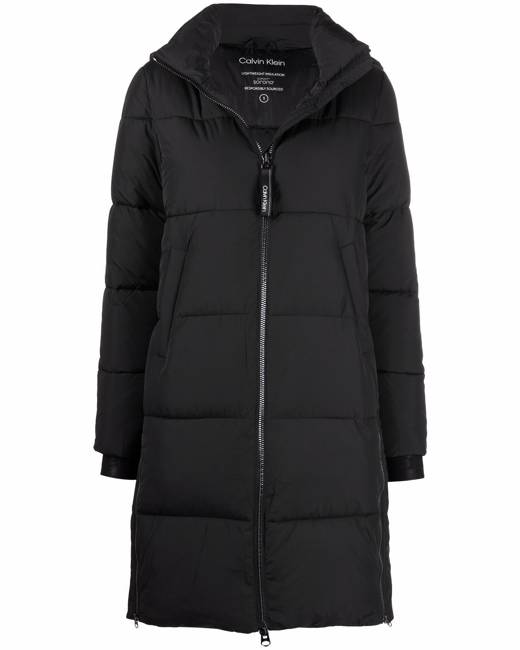 calvin klein puffer coat long