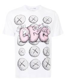 Comme Des Garçons Shirt graphic-print cotton T-shirt - White