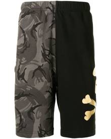 AAPE BY *A BATHING APE® camouflage-print contrast track shorts - Black