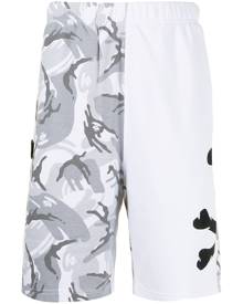 AAPE BY *A BATHING APE® camouflage-print cotton-blend track shorts - White