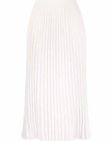 MM6 Maison Margiela pleated midi skirt - Neutrals