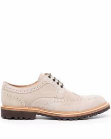 Eleventy lace-up suede brogues - Neutrals