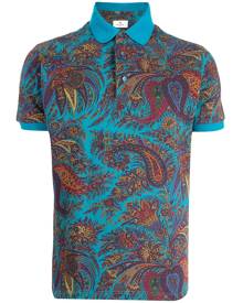 ETRO paisley-print polo shirt - Blue