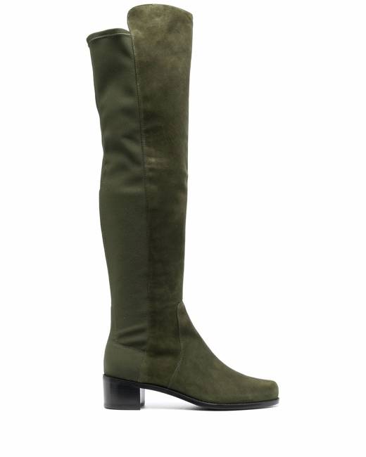 hunter green over the knee boots