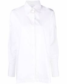 Patou pointelle-trim cotton-poplin shirt - White