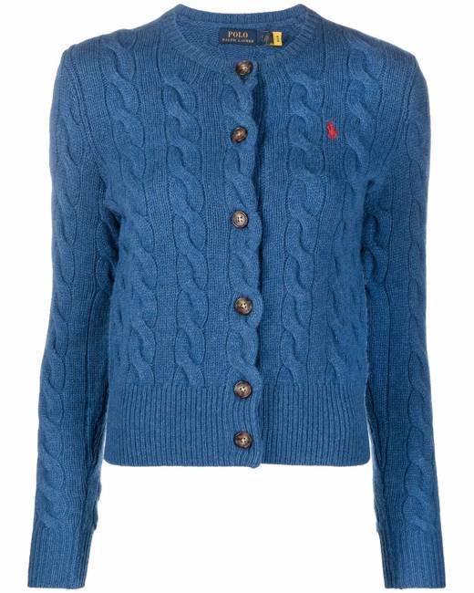 Maglione di maglia blu Polo Ralph lauren taglia xs Femmes Vêtements Sweats & sweats à capuche Kimonos Ralph Lauren Kimonos 