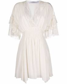IRO lace trim mini dress - White