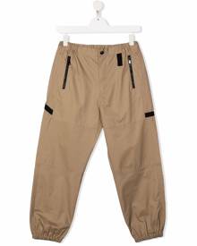 Nº21 Kids TEEN contrast-trim tapered trousers - Neutrals