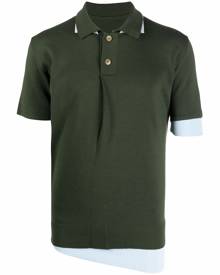 Jacquemus layered fine-knit polo shirt - Green