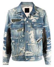 Givenchy distressed-effect denim jacket - Blue
