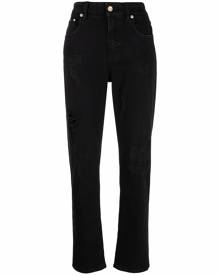 Dolce & Gabbana ripped-detail boyfriend jeans - Black
