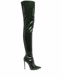 Le Silla Eva thigh-high stiletto boots - Green