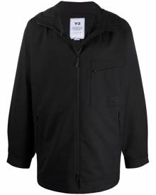 Y-3 zipped hooded jacket - Black